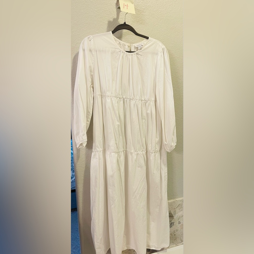 Top shop white shift maternity dress